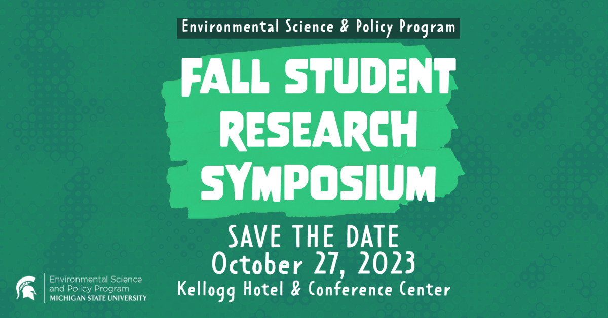 ESPP Fall Student Research Symposium, October 27, 2023